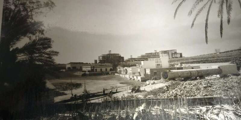 Imagen de archivo de Salinetas con la fábrica de la Cinsa en construcción (Foto TA)